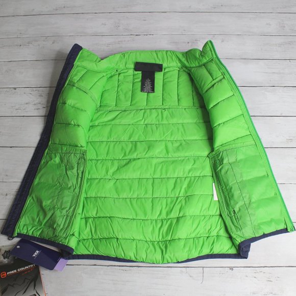 Free Country Boy's Sleeveless Puffer Jacket Vest Size S 7 8 Down Filled - Picture 5 of 6